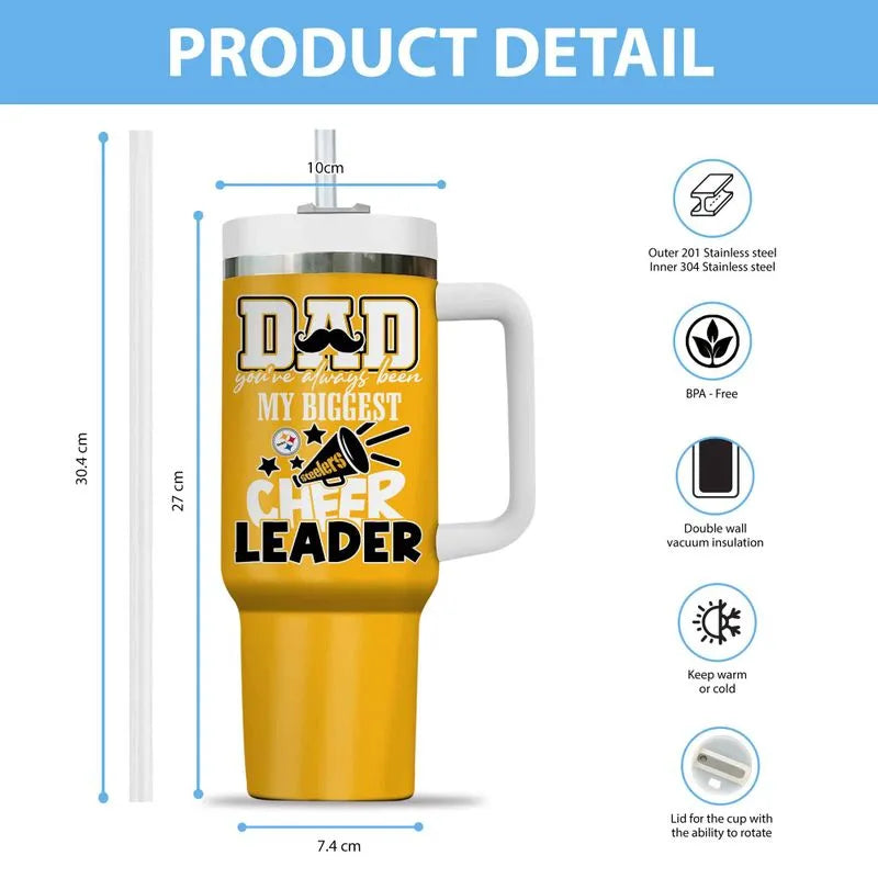 [SPECIAL OFFER] NEW CUSTOMIZED NFL14 PSB PITTSBURGH STEELERS 40OZ TUMBLER