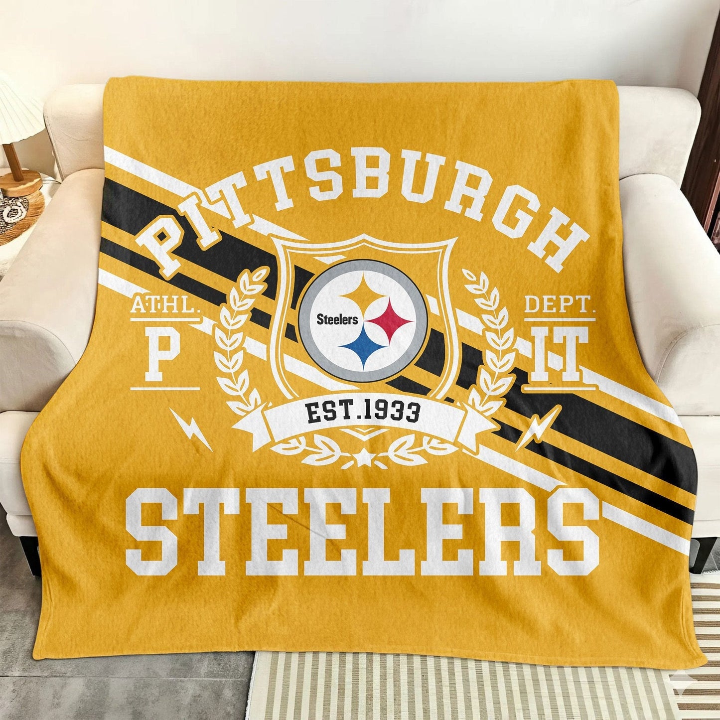 LIMITED EDITION - NEW CUSTOMIZED NFL14 PSB PITTSBURGH STEELERS NORMAL & FLEECE BLANKET