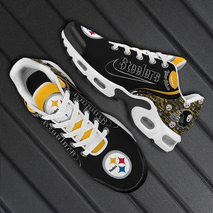 LIMITED EDITION - NEW CUSTOMIZED NFL14 PSB PITTSBURGH STEELERS UNISEX AIR MAX PLUS SNEAKERS