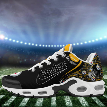 LIMITED EDITION - NEW CUSTOMIZED NFL14 PSB PITTSBURGH STEELERS UNISEX AIR MAX PLUS SNEAKERS