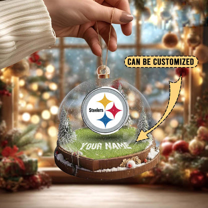 LIMITED EDITION - NEW CUSTOMIZED NFL14 PSB PITTSBURGH STEELERS ACRYLIC ORNAMENT