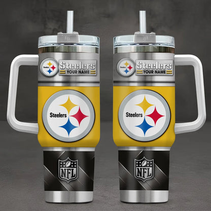 LIMITED EDITION - NEW CUSTOMIZED NFL14 PSB PITTSBURGH STEELERS TUMBLER CUP