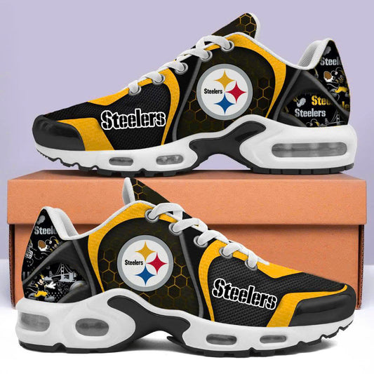 LIMITED EDITION - NEW CUSTOMIZED NFL14 PSB PITTSBURGH STEELERS UNISEX AIR MAX PLUS SNEAKERS