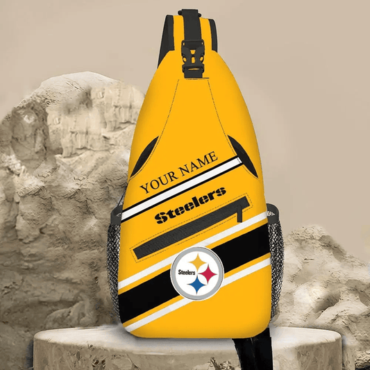 LIMITED EDITION - NEW CUSTOMIZED NFL14 PSB PITTSBURGH STEELERS SLING BAG