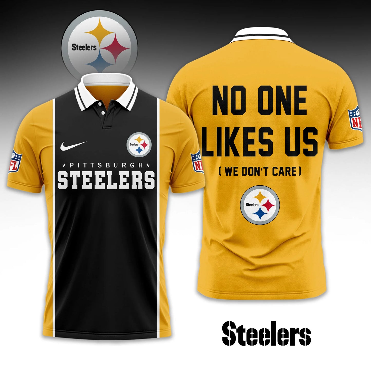 LIMITED EDITION - NEW CUSTOMIZED NFL14 PSB PITTSBURGH STEELERS UNISEX T-SHIRT, POLO & HOODIE