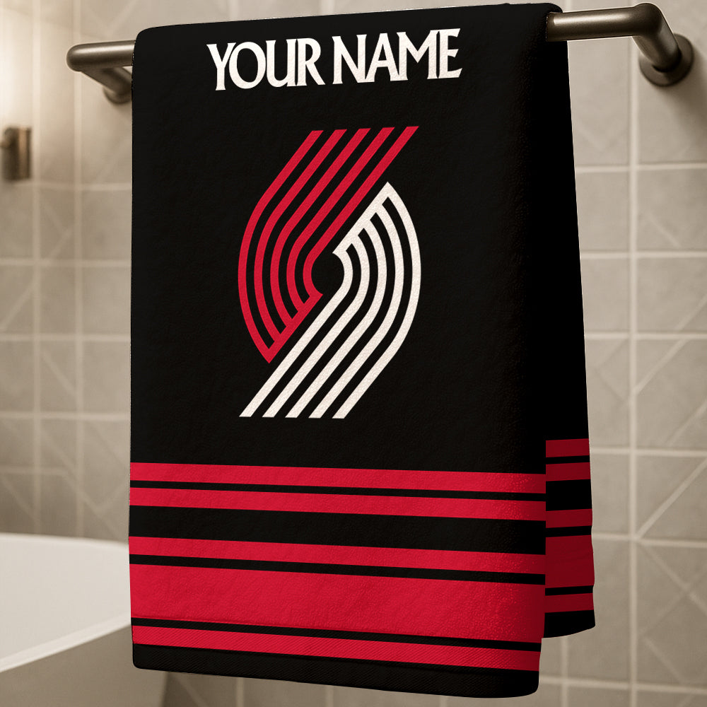 The Blazers NBA Personalized Beach & Bath Towel