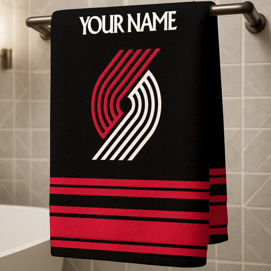 The Blazers NBA Personalized Beach & Bath Towel