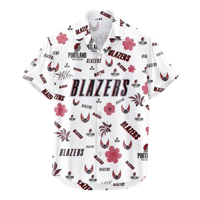 LIMITED EDITION - NEW CUSTOMIZED NBA22 PTB PORTLAND TRAIL BLAZERS UNISEX HAWAIIAN SHIRT & SHORTS SET