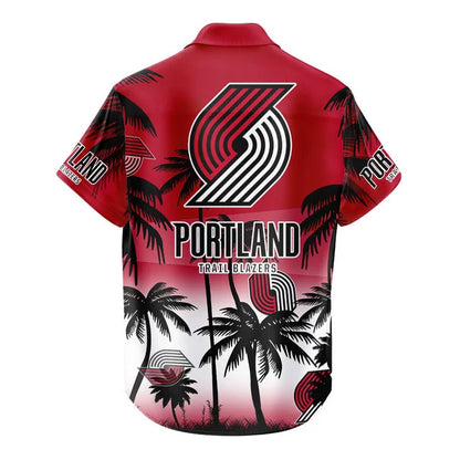 LIMITED EDITION - NEW CUSTOMIZED NBA22 PTB PORTLAND TRAIL BLAZERS UNISEX HAWAIIAN SHIRT & SHORTS SET
