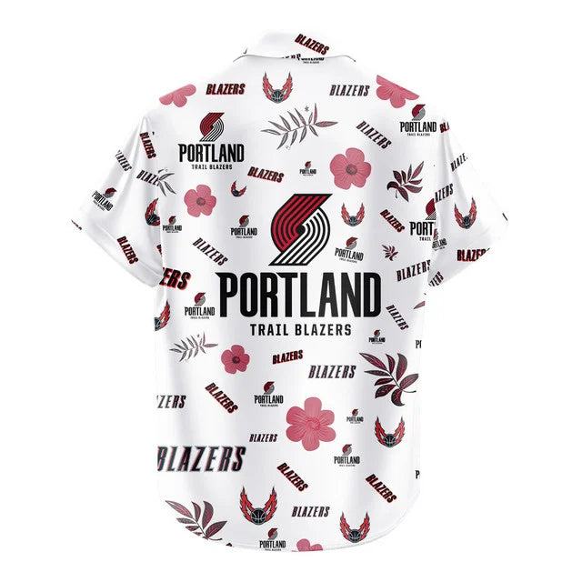 LIMITED EDITION - NEW CUSTOMIZED NBA22 PTB PORTLAND TRAIL BLAZERS UNISEX HAWAIIAN SHIRT & SHORTS SET