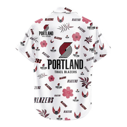 LIMITED EDITION - NEW CUSTOMIZED NBA22 PTB PORTLAND TRAIL BLAZERS UNISEX HAWAIIAN SHIRT & SHORTS SET