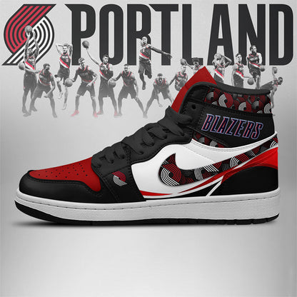 [HOT DEAL] NEW CUSTOMIZED NBA22 PTB PORTLAND TRAIL BLAZERS AIR JORDAN SNEAKERS