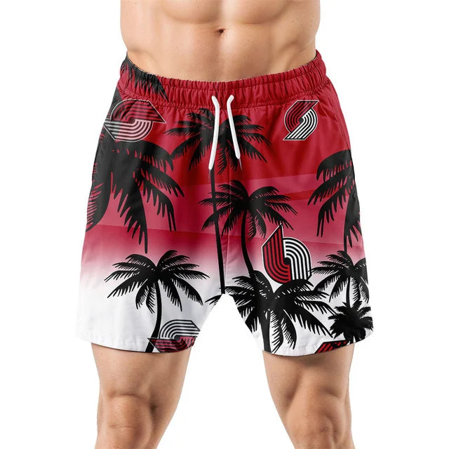 LIMITED EDITION - NEW CUSTOMIZED NBA22 PTB PORTLAND TRAIL BLAZERS UNISEX HAWAIIAN SHIRT & SHORTS SET