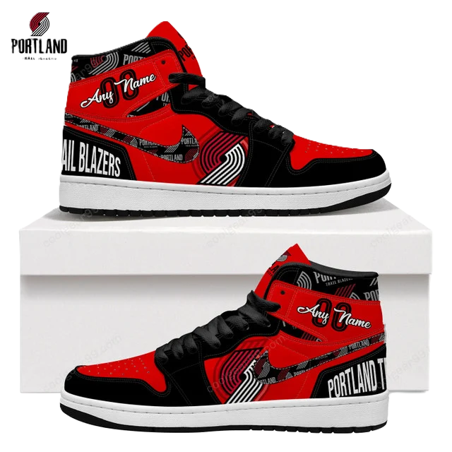 [HOT DEAL] NEW CUSTOMIZEDNBA22 PTB PORTLAND TRAIL BLAZERS AIR JORDAN SNEAKERS
