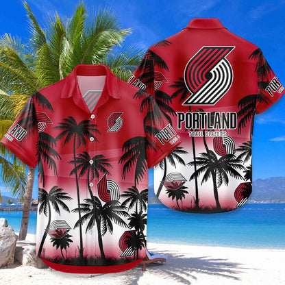 LIMITED EDITION - NEW CUSTOMIZED NBA22 PTB PORTLAND TRAIL BLAZERS UNISEX HAWAIIAN SHIRT & SHORTS SET