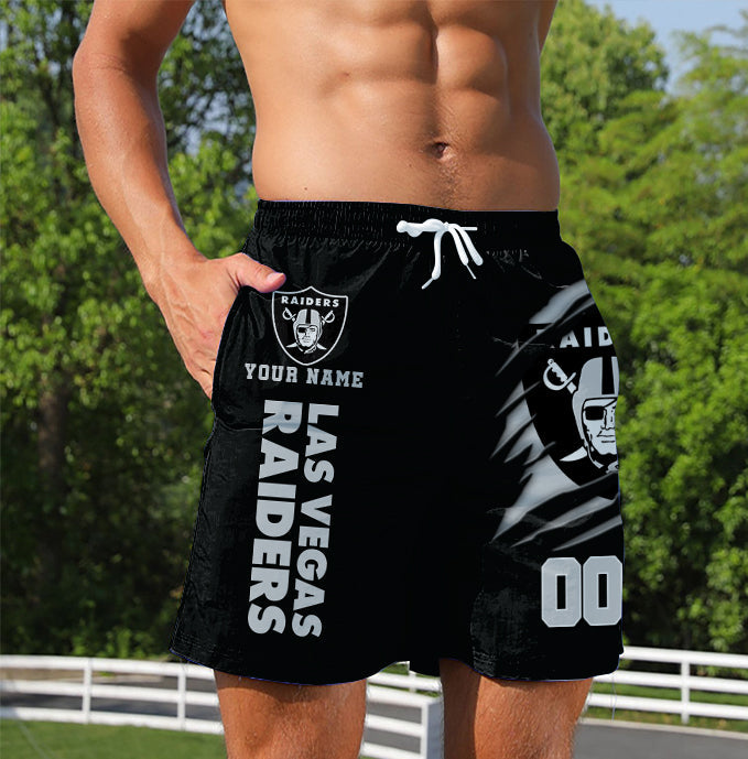 LIMITED EDITION - NEW PREMIUM NFL07 LVR LAS VEGAS RAIDERS SHORT PANTS