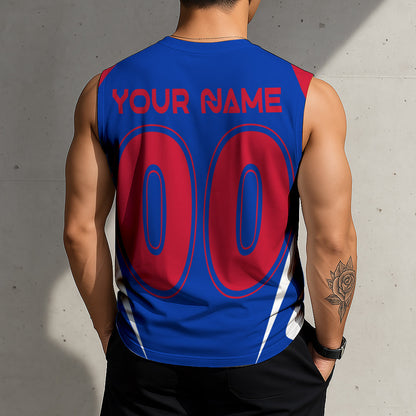 LIMITED EDITION - NEW CUSTOMIZED NHL24 NYR NEW YORK RANGERS TANK TOP & GYM SHIRT