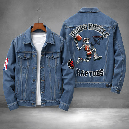 LIMITED EDITION - NEW PREMIUM NBA24 TR TORONTO RAPTORS DENIM JACKET