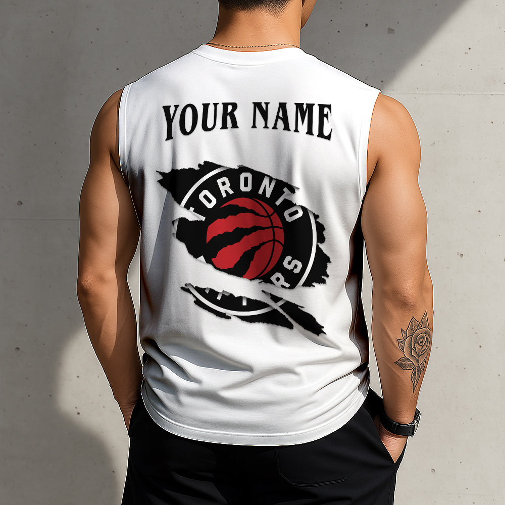 LIMITED EDITION - NEW CUSTOMIZED NBA24 TRA TORONTO RAPTORS TANKTOP & GYM SHIRT