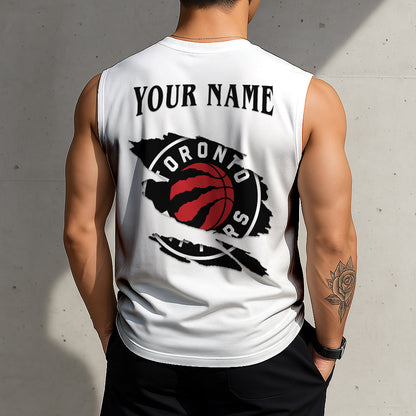 LIMITED EDITION - NEW CUSTOMIZED NBA24 TRA TORONTO RAPTORS TANKTOP & GYM SHIRT