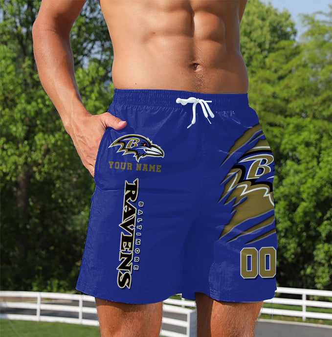 LIMITED EDITION - NEW PREMIUM NFL28 BTR BALTIMORE RAVENS SHORT PANTS