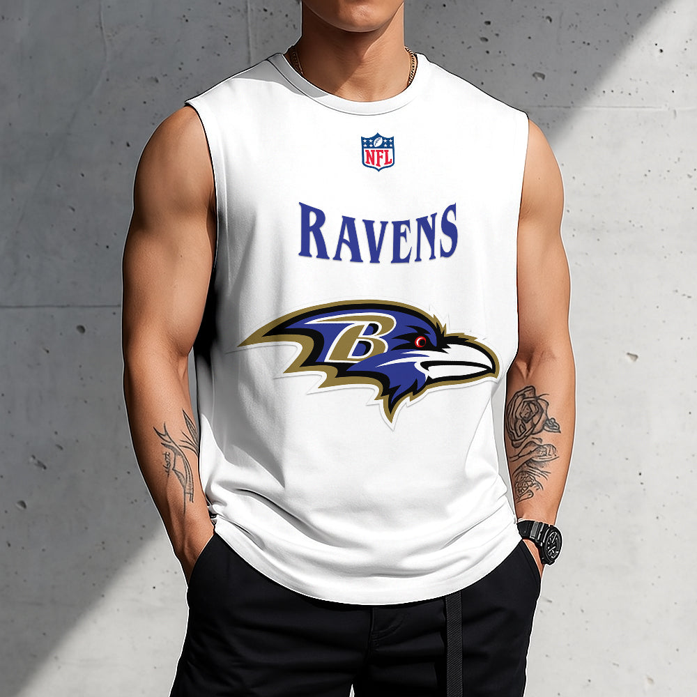 LIMITED EDITION - NEW CUSTOMIZED NFL28 BTR BALTIMORE RAVENS TANKTOP & GYM SHIRT
