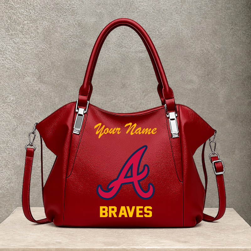 LIMITED EDITION - NEW CUSTOMIZED MLB09 ABS ATLANTA BRAVES SHOULDER HANDBAG