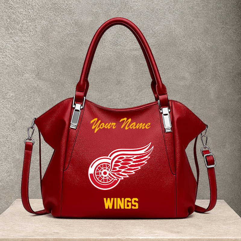 LIMITED EDITION - NEW CUSTOMIZED NHL22 DRW DETROIT RED WINGS SHOULDER HANDBAG