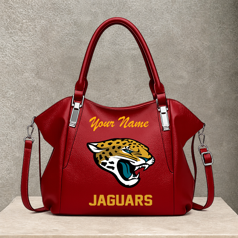 LIMITED EDITION - NEW CUSTOMIZED NFL30 JSJ JACKSONVILLE JAGUARS SHOULDER HANDBAG