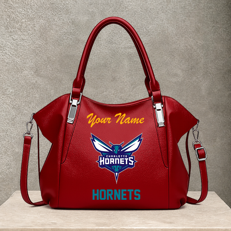 LIMITED EDITION - NEW CUSTOMIZED NBA27 CHO CHARLOTTE HORNETS SHOULDER HANDBAG