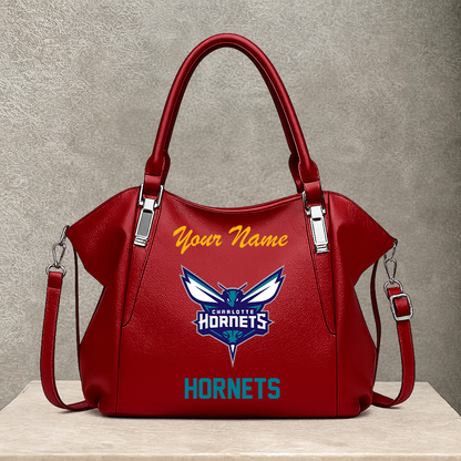 LIMITED EDITION - NEW CUSTOMIZED NBA27 CHO CHARLOTTE HORNETS SHOULDER HANDBAG