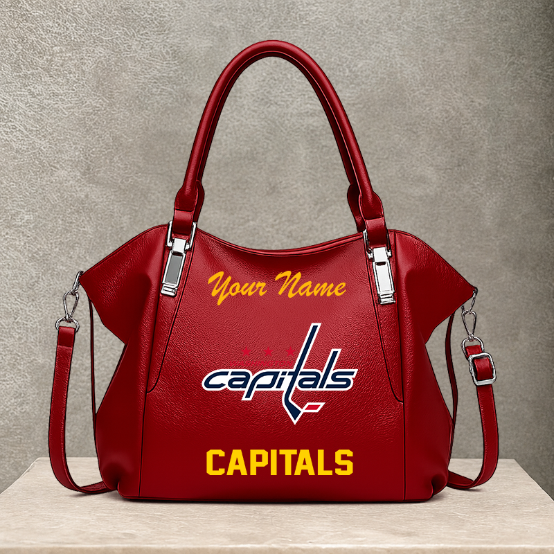 LIMITED EDITION - NEW CUSTOMIZED NHL10 WCP WASHINGTON CAPITALS SHOULDER HANDBAG