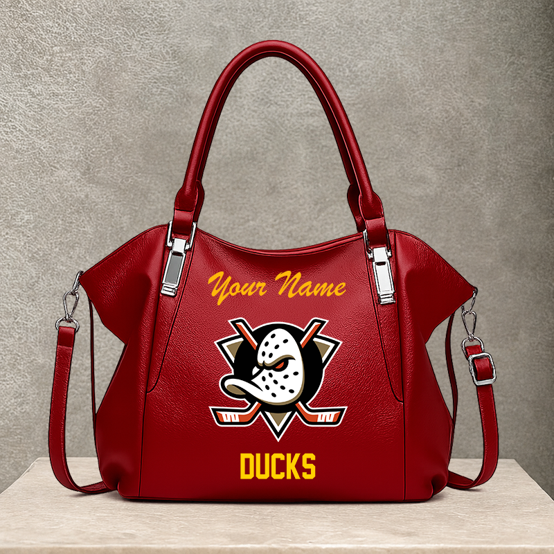 LIMITED EDITION - NEW CUSTOMIZED NHL09 AHD ANAHEIM DUCKS SHOULDER HANDBAG