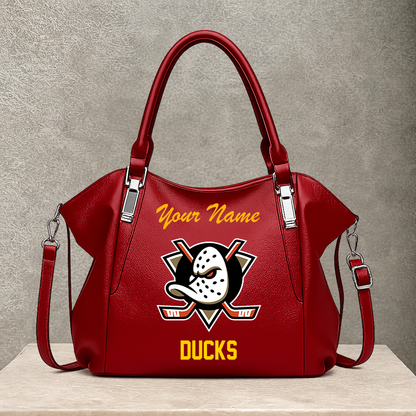LIMITED EDITION - NEW CUSTOMIZED NHL09 AHD ANAHEIM DUCKS SHOULDER HANDBAG