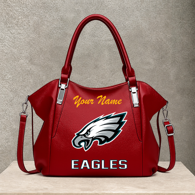 LIMITED EDITION - NEW CUSTOMIZED NFL02 PPE PHILADELPHIA EAGLES SHOULDER HANDBAG