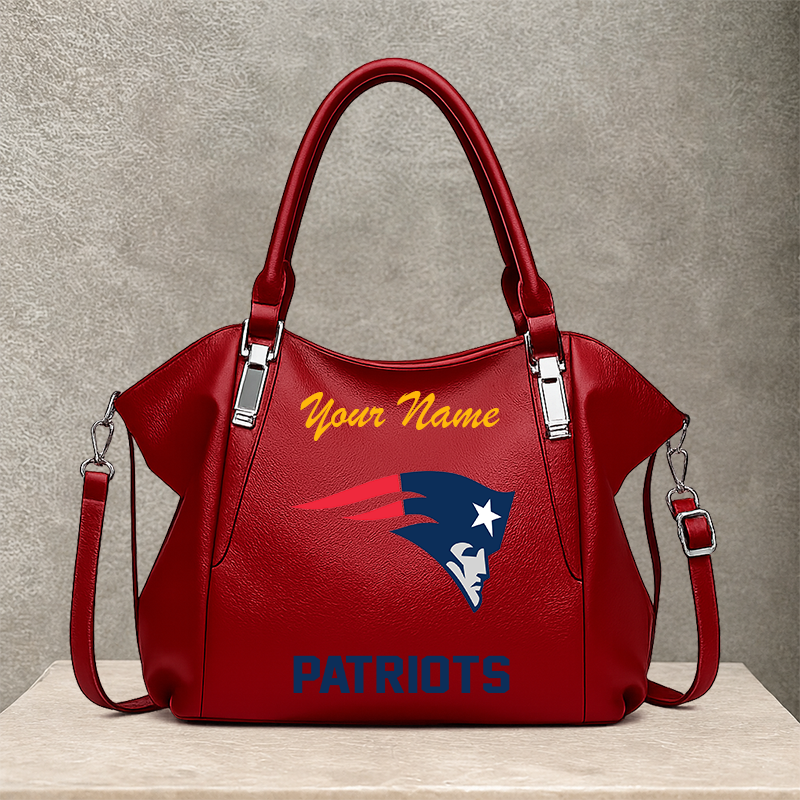 LIMITED EDITION - NEW CUSTOMIZED NFL27 NEP NEW ENGLAND PATRIOTS SHOULDER HANDBAG