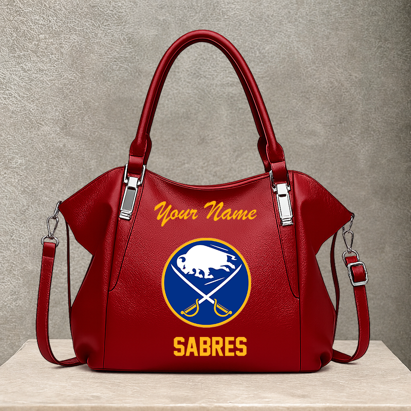 LIMITED EDITION - NEW CUSTOMIZED NHL28 BFS BUFFALO SABRES SHOULDER HANDBAG