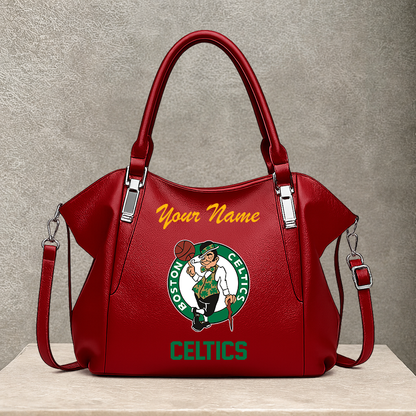 LIMITED EDITION - NEW CUSTOMIZED NBA03 BCE BOSTON CELTICS SHOULDER HANDBAG