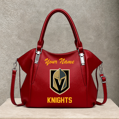 LIMITED EDITION - NEW CUSTOMIZED NHL04 VGK VEGAS GOLDEN KNIGHTS SHOULDER HANDBAG