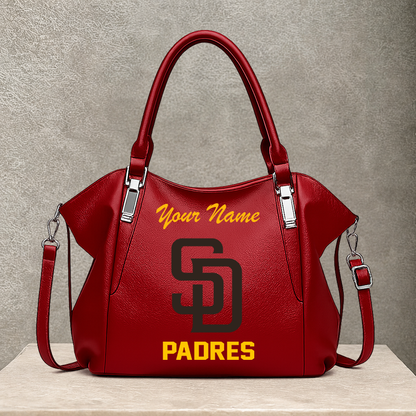 LIMITED EDITION - NEW CUSTOMIZED MLB18 SDP SAN DIEGO PADRES SHOULDER HANDBAG