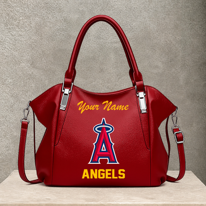 LIMITED EDITION - NEW CUSTOMIZED MLB27 LAA LOS ANGELES ANGELS SHOULDER HANDBAG