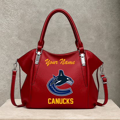 LIMITED EDITION - NEW CUSTOMIZED NHL19 VCC VANCOUVER CANUCKS SHOULDER HANDBAG