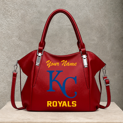 LIMITED EDITION - NEW CUSTOMIZED MLB19 KCR KANSAS CITY ROYALS SHOULDER HANDBAG