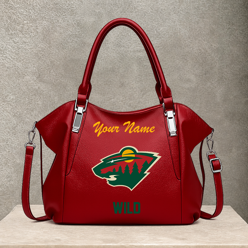 LIMITED EDITION - NEW CUSTOMIZED NHL13 MNW MINNESOTA WILD SHOULDER HANDBAG