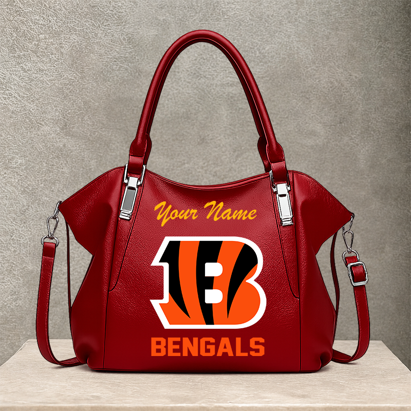 LIMITED EDITION - NEW CUSTOMIZED NFL16 CCB CINCINNATI BENGALS SHOULDER HANDBAG