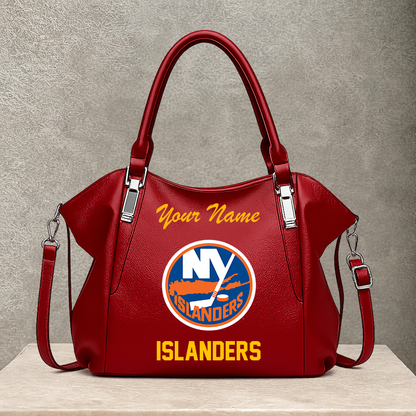 LIMITED EDITION - NEW CUSTOMIZED NHL25 NYI NEW YORK ISLANDERS SHOULDER HANDBAG