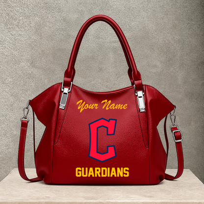 LIMITED EDITION - NEW CUSTOMIZED MLB13 CGS CLEVELAND GUARDIANS SHOULDER HANDBAG