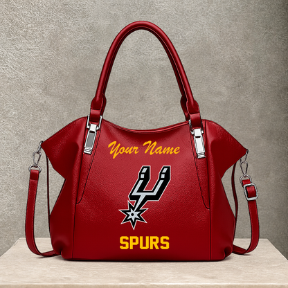 LIMITED EDITION - NEW CUSTOMIZED NBA23 SAS SAN ANTONIO SPURS SHOULDER HANDBAG