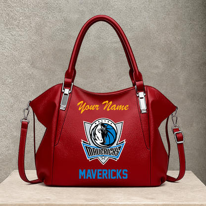 LIMITED EDITION - NEW CUSTOMIZED NBA18 DMA DALLAS MAVERICKS SHOULDER HANDBAG