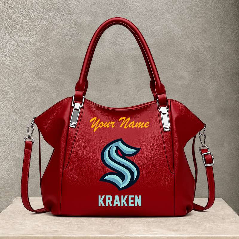LIMITED EDITION - NEW CUSTOMIZED NHL20 STK SEATTLE KRAKEN SHOULDER HANDBAG